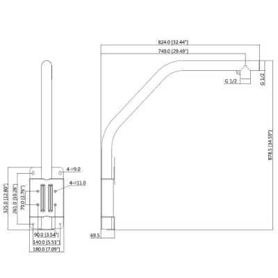 Кронштейн Dahua PFB303S Кронштейн Dahua PFB303S