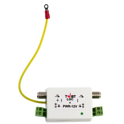 Twist-LGC+PWR12V грозозахист на коаксіал Twist-LGC+PWR12V грозозахист на коаксіал
