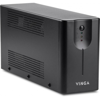 Источник бесперебойного питания Vinga VPE-600MU 600ВА / 360 Вт с LED-индикацией с USB в металлическом корпусе