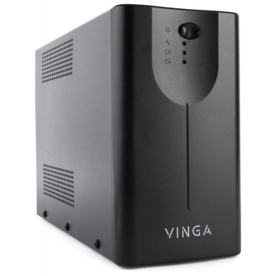 Источник бесперебойного питания Vinga VPE-600MU 600ВА / 360 Вт с LED-индикацией с USB в металлическом корпусе