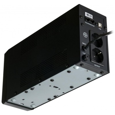 Источник бесперебойного питания Vinga VPC-600MU 600ВА / 360 Вт с LCD-дисплеем с USB в металлическом корпусе
