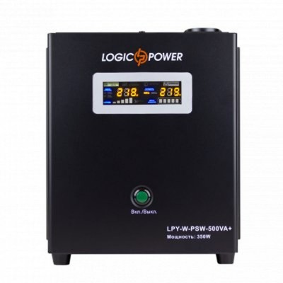 Джерело безперебійного живлення Logicpower LPY-W-PSW-500 ВА / 350 Вт лінійно-інтерактивне з правильною синусоїдою Джерело безперебійного живлення Logicpower LPY-W-PSW-500 ВА / 350 Вт лінійно-інтерактивне з правильною синусоїдою