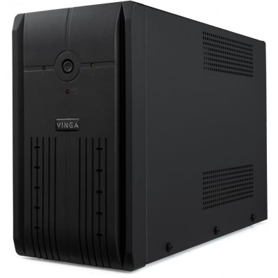 Источник бесперебойного питания Vinga VPE-850PRMU 850ВА / 480 Вт с LED-индикацией с USB в металлическом корпусе