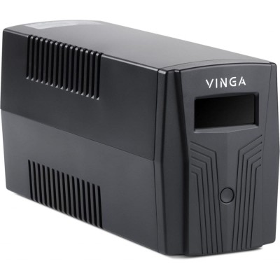 Источник бесперебойного питания Vinga VPC-800P 800ВА / 480 Вт с LCD-дисплеем в пластиковом корпусе