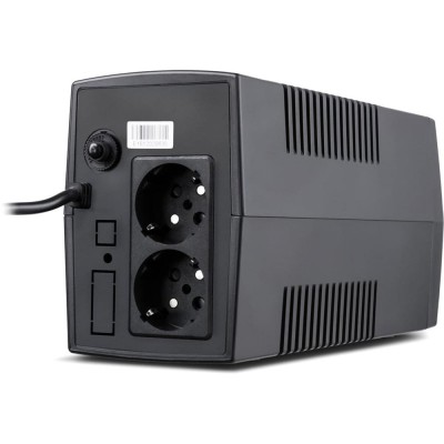 Источник бесперебойного питания Vinga VPC-800P 800ВА / 480 Вт с LCD-дисплеем в пластиковом корпусе