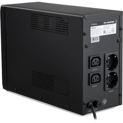 Источник бесперебойного питания Vinga VPE-1500PRM2 1500ВА / 900 Вт с LED-индикацией в металлическом корпусе
