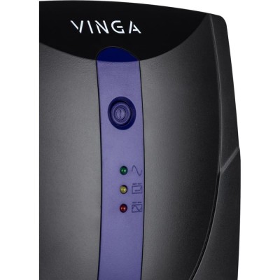 Источник бесперебойного питания Vinga VPE-800PU 800ВА / 480 Вт с LED-индикацией с USB в пластиковом корпусе