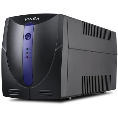 Источник бесперебойного питания Vinga VPE-800PU 800ВА / 480 Вт с LED-индикацией с USB в пластиковом корпусе