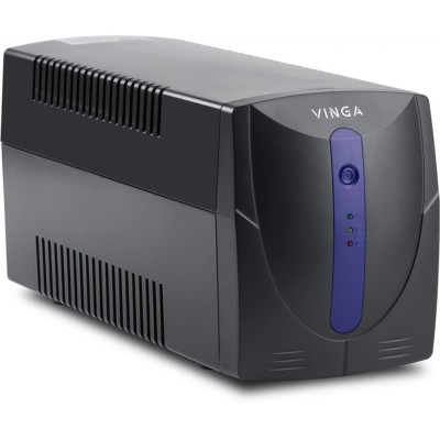Источник бесперебойного питания Vinga VPE-800PU 800ВА / 480 Вт с LED-индикацией с USB в пластиковом корпусе