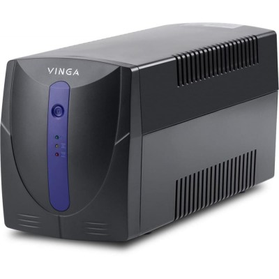 Источник бесперебойного питания Vinga VPE-800PU 800ВА / 480 Вт с LED-индикацией с USB в пластиковом корпусе