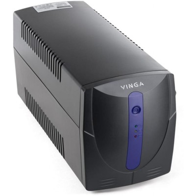 Источник бесперебойного питания Vinga VPE-800PU 800ВА / 480 Вт с LED-индикацией с USB в пластиковом корпусе