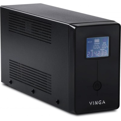 Источник бесперебойного питания Vinga VPC-1200PRM3 1200ВА / 720 Вт с LED-дисплеем в металлическом корпусе Источник бесперебойного питания Vinga VPC-1200PRM3 1200ВА / 720 Вт с LED-дисплеем в металлическом корпусе