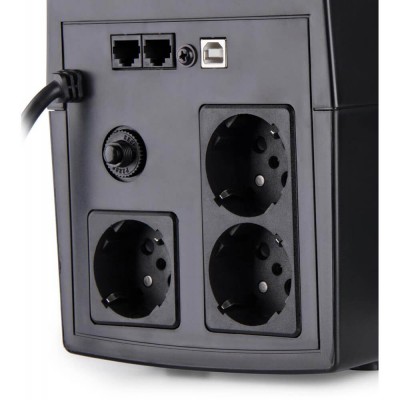 Источник бесперебойного питания Vinga VPC-1200PU 1200ВА / 720 Вт с LCD-дисплеем с USB в пластиковом корпусе Источник бесперебойного питания Vinga VPC-1200PU 1200ВА / 720 Вт с LCD-дисплеем с USB в пластиковом корпусе