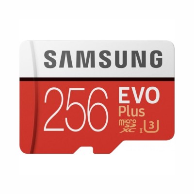Карта памяти Samsung 256GB microSDXC C10 UHS-I U3 R100/W90MB/s Evo Plus V2 + SD адаптер