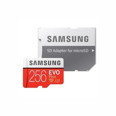 Карта пам'яті Samsung 256GB microSDXC C10 UHS-I U3 R100/W90MB/s Evo Plus V2 + SD адаптер Карта пам'яті Samsung 256GB microSDXC C10 UHS-I U3 R100/W90MB/s Evo Plus V2 + SD адаптер