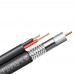 Абонентский коаксиальный кабель FinMark F5967BVcu 2x0.75 POWER с токоведущими проводниками (черный, 305 м)