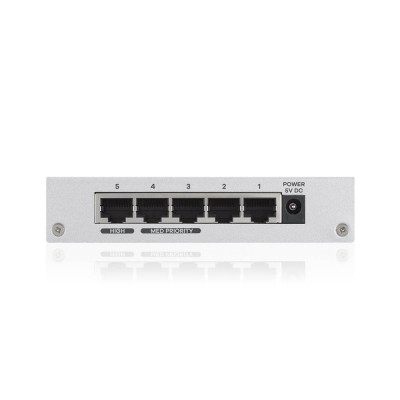 Комутатор на 5 портів ZyXEL GS-105B v3 (GS-105BV3-EU0101F) в металевому копусі Комутатор на 5 портів ZyXEL GS-105B v3 (GS-105BV3-EU0101F) в металевому копусі