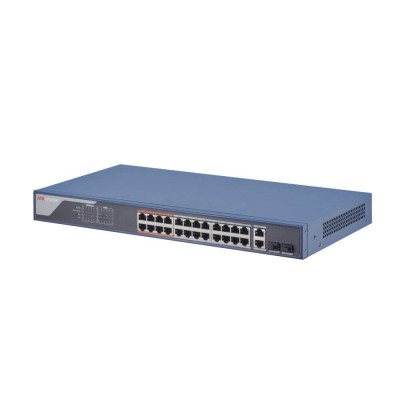 Управляемый 26-портовый PoE коммутатор Hikvision DS-3E1326P-EI с 24 портами PoE
