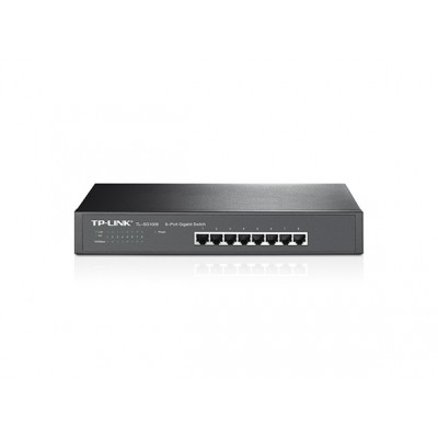 Коммутатор TP-LINK TL-SG1008 8xGE неуправляемый 13" 1U