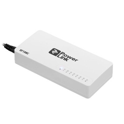 Мережевий комутатор на 8 портів 10/100 Мбіт/с 2E PowerLink SF108C некерований Мережевий комутатор на 8 портів 10/100 Мбіт/с 2E PowerLink SF108C некерований
