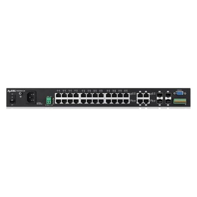 Комутатор ZyXEL MGS3520-28-L2 гігабітний 28-портовий з функцією заряду АКБ