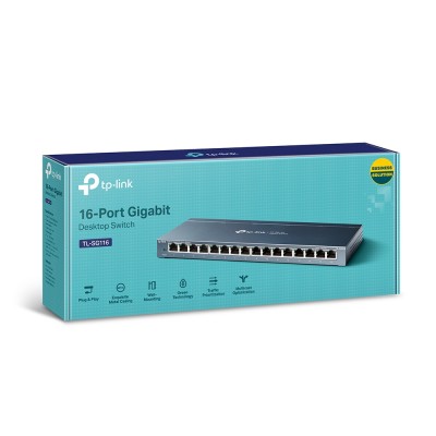 Коммутатор TP-Link TL-SG116 16xGE неуправляемый
