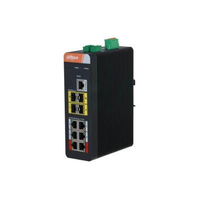 Управляемый 10-портовый гигабитный POE коммутатор Dahua DH-PFS4410-6GT-DP с 6 портами РоЕ Управляемый 10-портовый гигабитный POE коммутатор Dahua DH-PFS4410-6GT-DP с 6 портами РоЕ