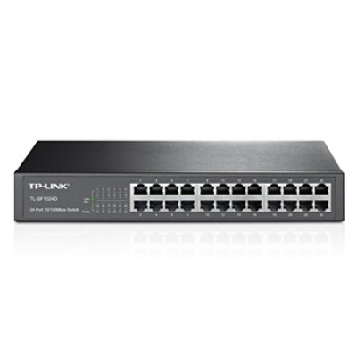 Коммутатор TP-LINK TL-SF1024D 24xFE неуправляемый 13" 1U