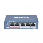 Неуправляемый PoE коммутатор Hikvision DS-3E0105P-E/M(B) с 4 портами PoE