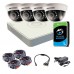 Комплект відеоспостереження внутрішній 2 Мп: відеореєстратор DS-7104HQHI-K1(S), 4 камери DS-2CE56D0T-IRMMF (C) (2.8 мм), жорсткий диск, блок живлення, розгалуджувач живлення, 4 BNC-power кабелі