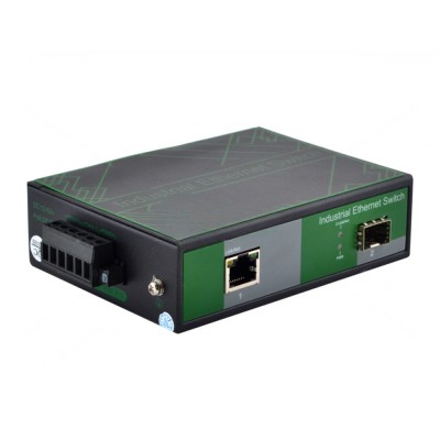 Медиаконвертор FoxGate ECi-SFP1000-FE/GE-POE индустриальный с POE