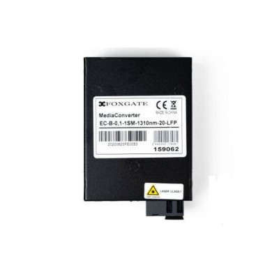 Медіаконвертер FoxGate EC-B-0,1-1SM-1310nm-20-LFP Медіаконвертер FoxGate EC-B-0,1-1SM-1310nm-20-LFP