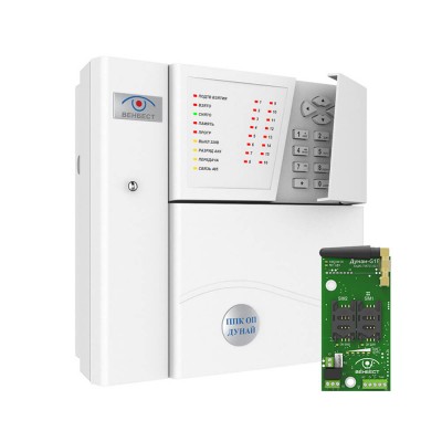 Комплект ППКОП Дунай-16/32 с модулем связи Дунай-G1R ФБ (GSM/GPRS) (функциональный блок)
