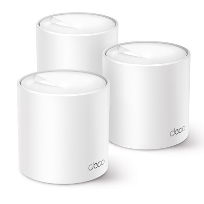 Домашняя Mesh Wi-Fi система TP-LINK DECO X50 3PK AX3000 3xGE LANWAN MU-MIMO OFDMA (DECO-X50-3-PACK)