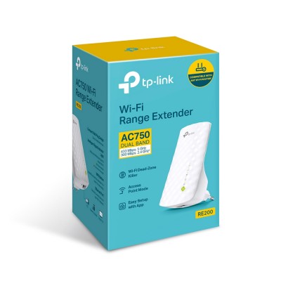 Усилитель Wi-Fi сигнала TP-Link AC750 RE200 двухдиапазонный