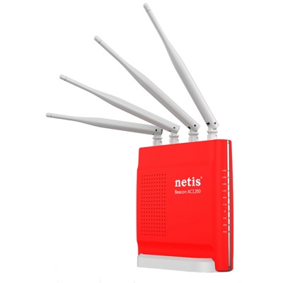 Точка доступу з мережним адаптером NETIS WRL ROUTER 1200MBPS 1000M/4P DUAL BAND WF2681 Точка доступу з мережним адаптером NETIS WRL ROUTER 1200MBPS 1000M/4P DUAL BAND WF2681