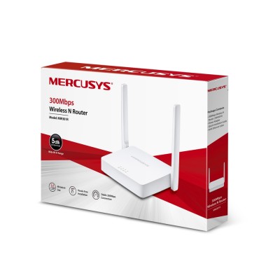 Беспроводной маршрутизатор Mercusys MW301R N300, 1хFE WAN, 2хFE LAN, 2 антенны (MW301R)