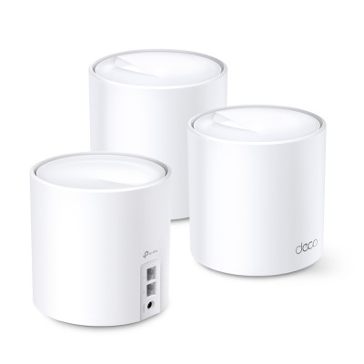 Домашня Mesh Wi-Fi система TP-LINK DECO X20 3PK AX1800 1xGE LAN 1xGE WAN MU-MIMO OFDMA (DECO-X20-3-PACK)