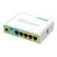 Маршрутизатор MikroTik hEX PoE lite 5xFE/PoE, 1xUSB, RouterOS L4 (RB750UPr2)