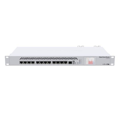 Маршрутизатор MikroTik Cloud Core Router 1016-12G 12xGE, RouterOS L6, LCD panel, rack Маршрутизатор MikroTik Cloud Core Router 1016-12G 12xGE, RouterOS L6, LCD panel, rack