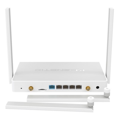 Маршрутизатор Keenetic Hero 4G KN-2310-01EN AX1800 4xRJ-45, 1xCombo RJ-45/SFP, 1 x USB 2.0, 1 x USB 3.0 з Wi-Fi Mesh системой