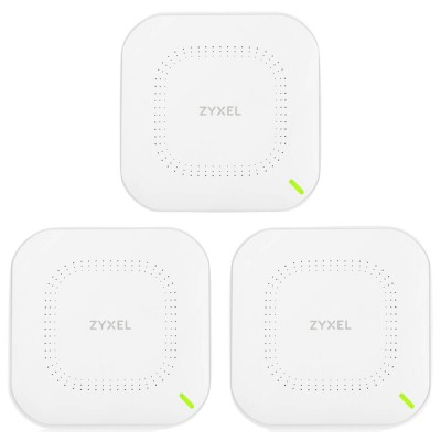 Точка доступа ZYXEL NWA110AX 3-pack AX1800, 1xGE, WiFi 6, Nebula, PoE, MU-MIMO, 3 точки без инжекторов (NWA110AX-EU0103F) Точка доступа ZYXEL NWA110AX 3-pack AX1800, 1xGE, WiFi 6, Nebula, PoE, MU-MIMO, 3 точки без инжекторов (NWA110AX-EU0103F)