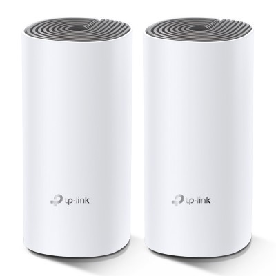 Домашняя Mesh Wi-Fi система TP-LINK DECO E4 2PK AC1200 2xFE LAN/WAN MU-MIMO (DECO-E4-2-PACK)