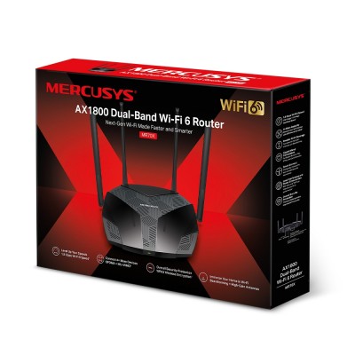Беспроводной маршрутизатор Mercusys MR70X AX1800 3xGE LAN 1xGE WAN MU-MIMO OFDMA (MR70X)