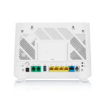 Бездротовий маршрутизатор ZyXEL EX3301-T0 AX1800, 1xGE WAN, 4xGE LAN, 2xFXS, 1xUSB2.0, EasyMesh, TR-069, MU-MIMO (EX3301-T0-EU01V1F)