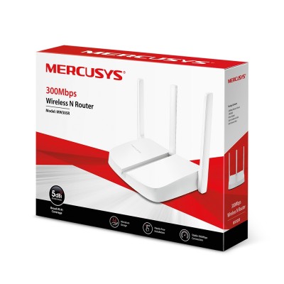 Беспроводной маршрутизатор Mercusys MW305R N300, 1хFE WAN, 3хFE LAN, 3 антенны (MW305R)