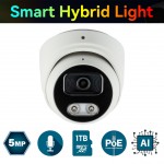 IP-відеокамера 5 Мп SEVEN IP-7215PA-DL white 2,8 мм з розумним подвійним підсвічуванням