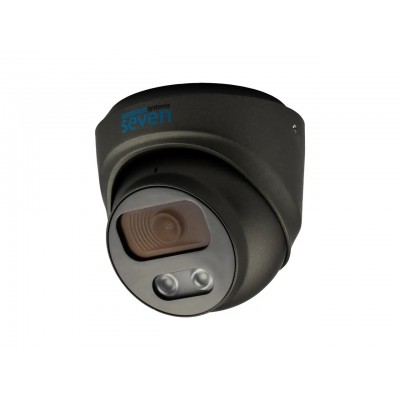 IP-відеокамера 2 Мп SEVEN IP-7212PA-DL black 2,8 мм з розумним подвійним підсвічуванням