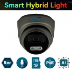 IP-відеокамера 5 Мп SEVEN IP-7215PA-DL black 2,8 мм з розумним подвійним підсвічуванням