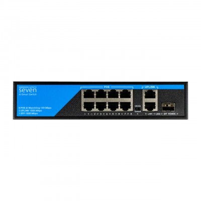 PoE коммутатор 8 портов SEVEN P-7328G-SFP PoE коммутатор 8 портов SEVEN P-7328G-SFP